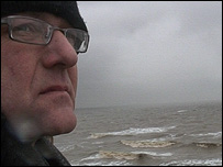 Richard Walker on the roof