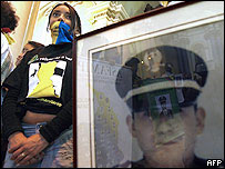 Manifestação de familiares de seqüestrados pelas Farc