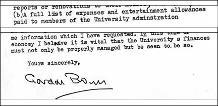 Extracts from Gordon Brown's letter