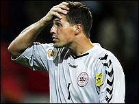 Dánský brankář Thomas Sörensen