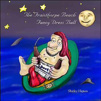 Cartoon Man in Boat Large