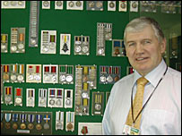 Peter Lockyer in the MoD Medals Office
