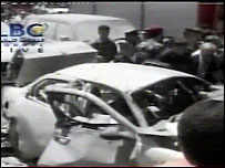 Semir Kesir'in saldırıya uğrayan aracı