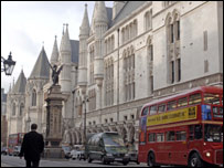 The Royal Courts of Justice.