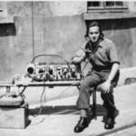 This is my father with his radio circa 1945