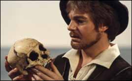 Hamlet and the deceased Yorrick. 