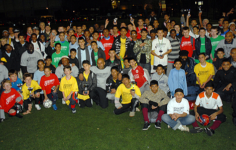 Leyton Orient Eid Cup football six-a-side tournament. Photograph courtesy of Sabera Bham.