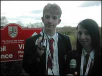 Chantry High School pupils