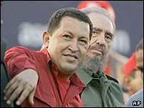 Fidel Castro e Hugo Chavez