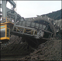 Open cast coal mine in Germany