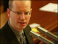 Ministr financí Bohuslav Sobotka