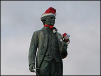 Captain Cook in a festive mood