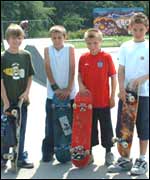 Skaters in Bedworth