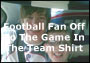 Football Fan Off To The Game In The Team Shirt