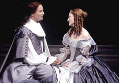 Rupert Penry-Jones as Louis XIV and Geraldine Somerville as Henriette d'Angleterre in the play 'Power' photo credit: Ivan Kyncl