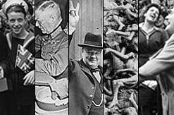 Montage image of endof Second World War