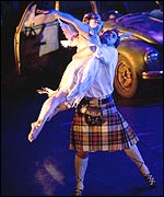 Sylph and James dance in Highland Fling