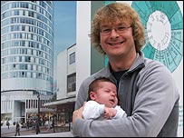 Richard Lishman and baby son Max