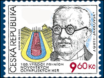 Známka s Jiřím Guthem Jarkovským
