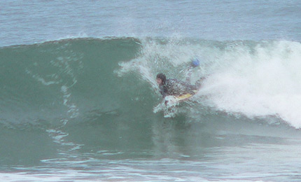Young Bosco McCauley, 13, gets a slot up a the Port, ahead of the Troggs National Juniors later this month. Pic: his proud dad Ger, 07