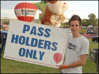 Blast reporter Tim Joyce at the fiesta