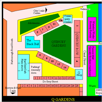 Map of Q Gardens