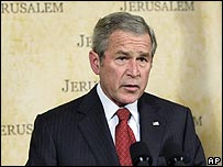 Tổng thống Bush phát biểu trên bờ Tây