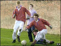 Prince Harry playing Eton's Wall Game