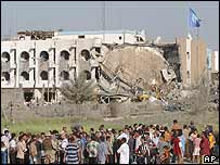 Bombalanan Bağdat'taki BM ofisi