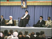 آیت الله خامنه ای، رفسنجانی و روسای سه قوه 