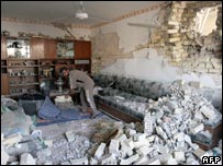 خانه تخريب شده در بغداد