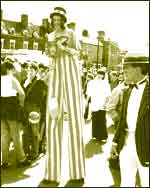Stiltwalker in Coleford