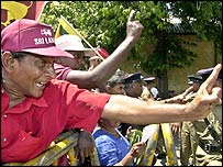 श्रीलंका में चुनाव अभियान 