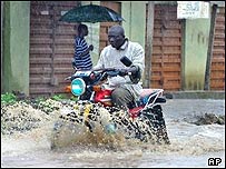 موتورسوار آفريقایی