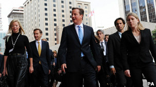 Cameron em São Paulo | Crédito da foto: PA