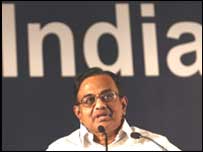 بھارتی وزیرِ خزانہ پی چدمبرم