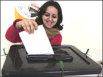 जॉर्डन में इराक़ी मतदाता