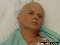 Litvinenko hấp hối trên giường bệnh