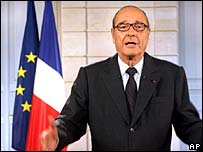 Tổng thống Pháp Jacques Chirac