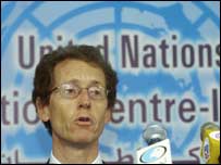 اقوام متحدہ کے امدادی کاموں کے اعلیٰ افسر جان واندے مورٹیل 