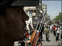 یک سرباز پلیس فلسطینی