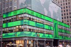 The headquarters of the Lehman Brothers investment bank on Sixth Avenue in New York City