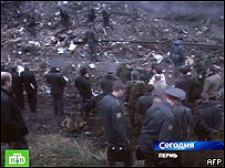 Televisão mostra imagens da tragédia