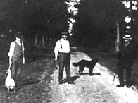 Sir Arthur Smith of the British Museum is on the left with English antiquarian Charles Dawson in the centre.