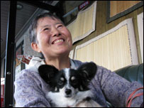 Miyako e a cachorrinha Patty