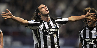 Andy Carroll, delantero inglés del Newcastle