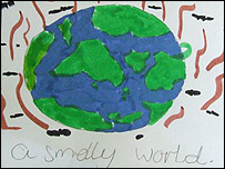 'A smelly earth' drawing by Risby Primary School