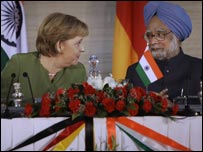 मनमोहन सिंह और जर्मनी की चांसलर