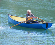 Warwick Hemming on the water