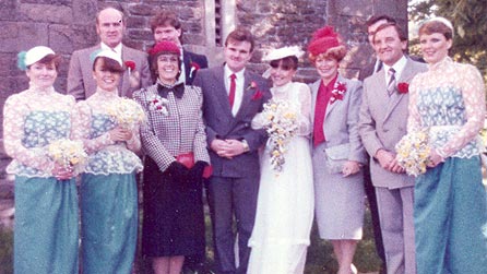 Deborah Thomas on her wedding day